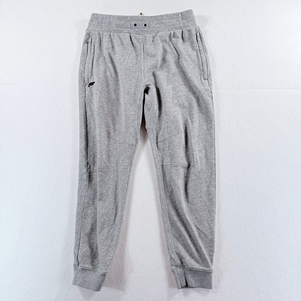 Fabletics Jogger Sweatpants Womens Medium Gray Fleece Sporty Gym Soft Loungewear